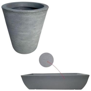 Imagem de Vaso De Polietileno + Jardineira Viena 100x23 Para Plantas - Alpe & Ar