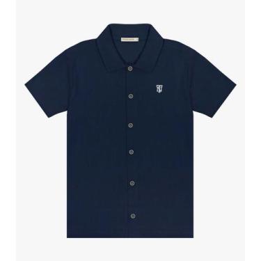 Imagem de Camisa Infantil Masculina Trick Nick Azul, 6, Azul