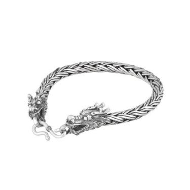 Imagem de Pulseira Palmeira Bali Prata 925 Fecho De Dragão 6mm - DR Joias