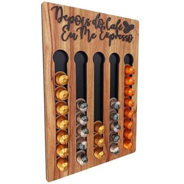 Imagem de Porta Cápsulas Nespresso Cor Nogueira - Depois Do Café - Co2Beer