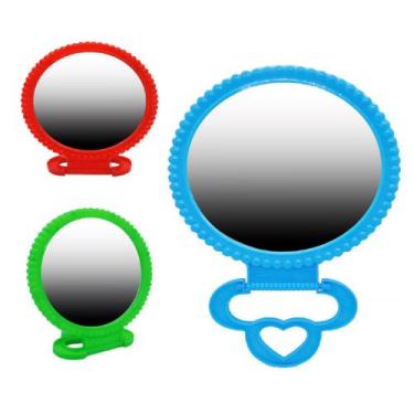 Imagem de 4 Espelhos De Mesa e Mão Dobrável Colorido p/ Maquiagem - New Goods