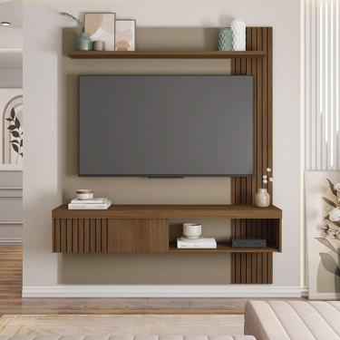 Imagem de Painel Suspenso Decorativo Grant Mdf/mdp Para Tv Até 55 Pol Havana/fendi G11 - Gran Belo