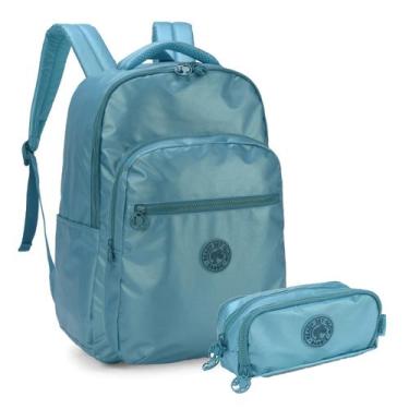 Imagem de Mochila Barbie Costas Glow Juvenil Escolar com Estojo Triplo - Luxcel,