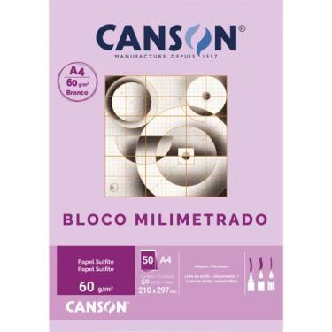 Imagem de Bloco Papel Milimetrado A4 Canson 60g 50 Folhas
