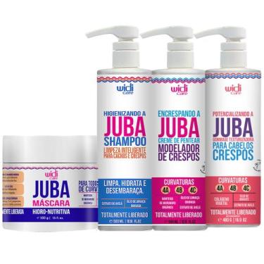 Imagem de Kit Widi Care Juba Shampoo, Gommage, Encrespando, e Máscara