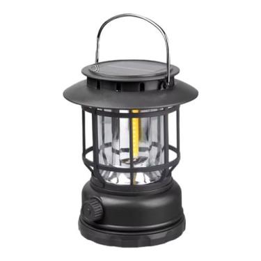 Imagem de Lampião lanterna LED solar acampamento pesca recarregável L22 - raffs,