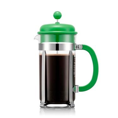 Imagem de Bodum Cafeteira francesa Caffettiera de 970 ml com filtro de aço inoxidável reutilizável, garrafa de plástico sem BPA, verde maçã