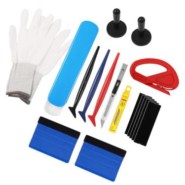 Imagem de AHIJOY Kit de coloração de janela de ferramentas de envoltório de vinil 8 peças ferramentas de coloração de janela de veículo conjunto de instalação de embrulho de filme protetor de vidro de carro