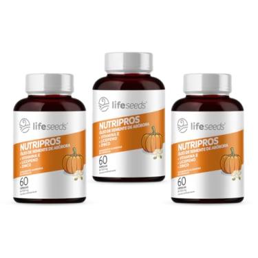 Imagem de NUTRIPROS - Óleo de Semente de Abóbora + Vitamina E + Licopeno + Zinco - 3 Potes - 180 Cápsulas