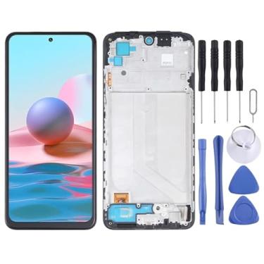 Imagem de tela Material OLED LCD Tela e Digitalizer Conjunto completo com quadro para Xiaomi Redmi Nota 10 4g / Redmi Nota 10s 4g / Redmi Nota 11 SE Índia/POCO M5S M2101K7AI M2101K7AG M2101K7BG M2101K7BI M210