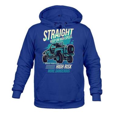 Imagem de Moletom 100% Algodão Quente Straight - Surprass, Azul bic, G