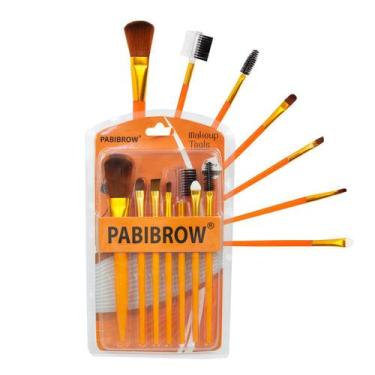 Imagem de Kit 7 Pincéis Conjunto Pincel Precisão Contorno Base Blush - Gringa To