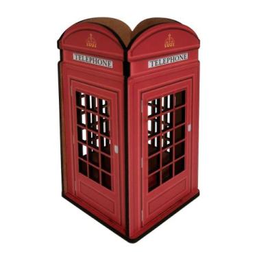Imagem de Cabine Telefônica Londres Porta Controle Treco E Organizador - Coruja 