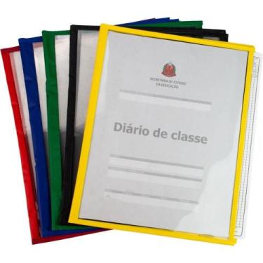 Imagem de Capa para Caderno Diário Professor Sortidos 51.5X32.5CM - Pacote com 2