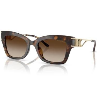Imagem de Óculos de Sol Michael Kors Glamour Marrom Tartaruga MK2237U 300613-52-Feminino