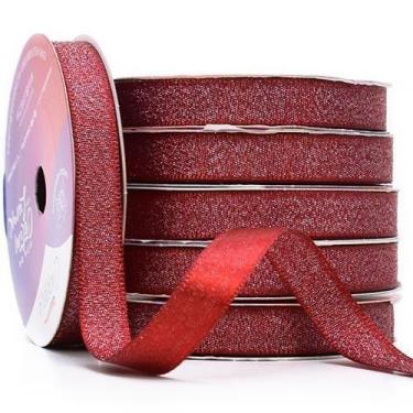 Imagem de Fita de Cetim com Lurex Prata Nº 02 10mm com 10 Metros - Cinderela, 00