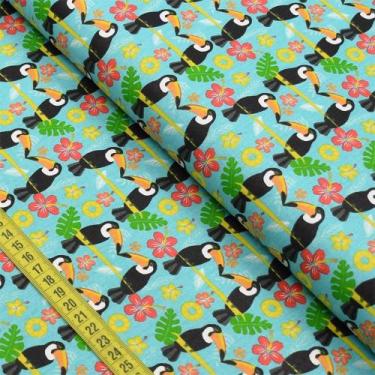 Imagem de Tecido Estampado para Patchwork - Tropical 2 (0,50x1,40) - Fabricart S