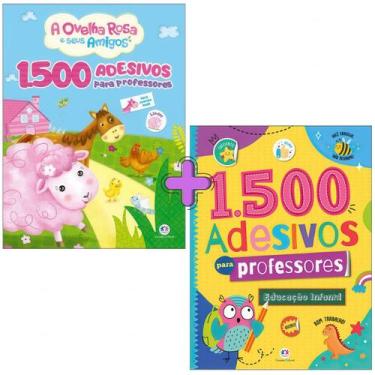 Imagem de Kit 3000 Adesivos para Professores: Educação Infantil + A Ovelha Rosa 