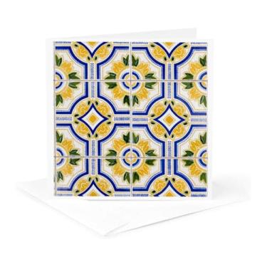 Imagem de 3dRose Portugal. Aveiro. Azulejo, Distrito Histórico - Cartão comemorativo, 15 x 15 cm, Individual (gc_24944_5)