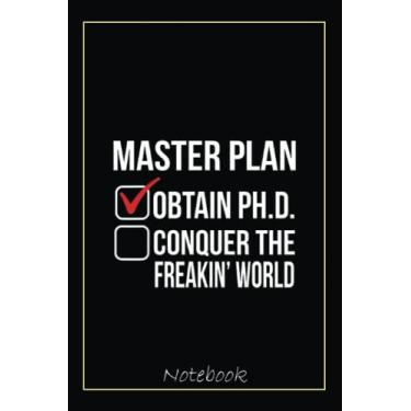 Imagem de Funny PhD Doctorate Graduation Notebook: Graduation Gift Diary For Notes, Congratulations, Graduate Journal, Gold Graduate Gifts, Graduation Journal, 6x9 college ruled notebook