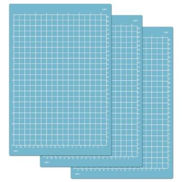 Imagem de ReArt Tapetes leves para Cricut Joy Xtra - Tapete de corte de papel artesanal de 30 x 21 cm, uso com papel de impressora, velino, cartolina leve e muito mais, costura e artesanato (3 pacotes leves)