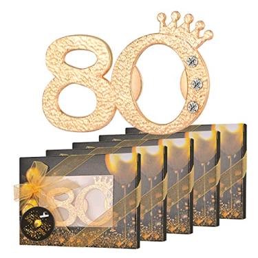 Imagem de KaGrbves Pacotes com 50 80 Abridores de Garrafas para Lembrancinhas de Festa de Aniversário de 80 Anos, Presentes Ou Lembranças para Convidados, Lembrancinhas de Festa de Aniversár (, Ouro)