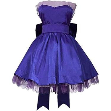 Imagem de Cos Anime Fate Grand Order Mash Kyrielight Cosplay Fantasia Fenis Chaldea Violeta Fantasia de Halloween Conjunto Completo (Personalizado)
