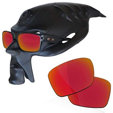 Imagem de RockShell Lentes polarizadas de substituição para óculos de sol Oakley TwoFace OO9189 - Vermelho vulcânico