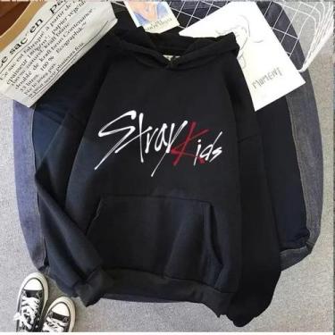 Imagem de Moletom Canguru Personalizado Stray Kids Unissex - Kesdey confeccoes, 