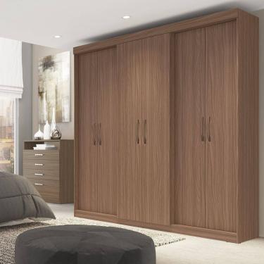Imagem de Guarda Roupa Casal 6 Portas 2 Gavetas Grécia com Espelho Carvalho Vermontt