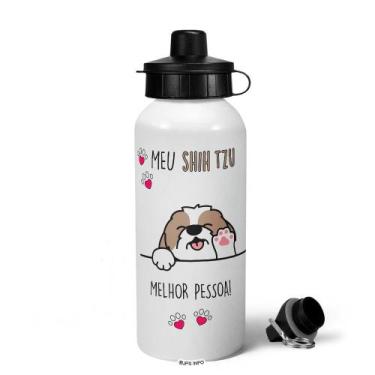 Imagem de Garrafa Squeeze MQ - Meu Shih tzu, melhor pessoa! - JPS INFO