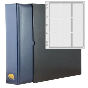 Imagem de Ursae Minoris Manor Library Album with Collector's Pages for 45 Coins in Standard Certified or Certified-Style Holders PCGS, NGC, ANACS, Guardhouse, BCW, Ursae Minoris – Deep Blue with Slipcase