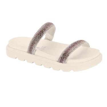 Imagem de Papete vizzano tira pronta strass ref 6459.110.10719, 38, Branco off