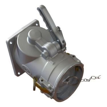 Imagem de Válvula Portinhola Com Passagem Plena Para Caminhão Tanque - MGN