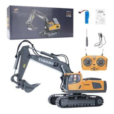 Imagem de Escavadeira RC 1:20 2,4GHz 11CH - Com Bateria e Carregador