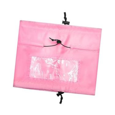 Imagem de WeiLaiKeQi Pets Capinheiros de chá de estimação Capinho de banho CATOS impermeáveis ​​ouvidos Capfesa elástica reutilizável Banda de chuveiro de chuveiro Puppy, Rosa Vermelha