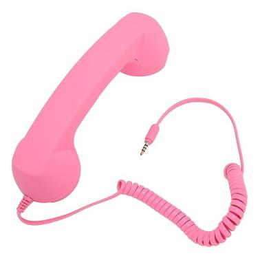 Imagem de Aparelho de telefone celular, receptor de telefone celular, receptor de telefone celular para comunicação manual enquanto trabalha ou dirige (Pink)