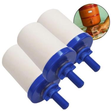 Imagem de Kit 3 Velas Cerâmicas para Filtros por Gravidade Água Purificada Saudá