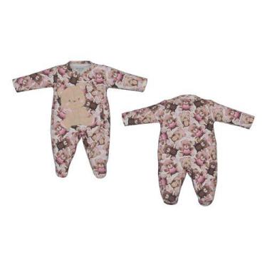 Imagem de Macacão Manga Longa Molecotton Bebê Menina Ursas Upi Uli, RN