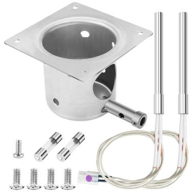 Imagem de Kit de substituição para panela de incêndio e ignição de hot rod para grelha de pellets Traeger com parafusos e fusível