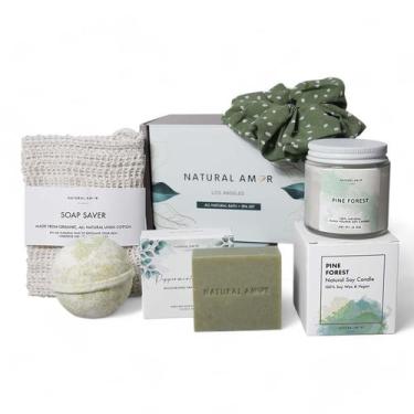 Imagem de Conjunto de presentes Natural Amor Green Spa Peppermint Forest para mu
