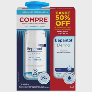 Imagem de Hidratante restaurador diário 400ML + creme multirrestaurador 40G bepantol derma