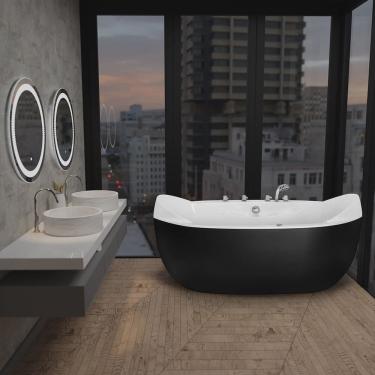 Imagem de Banheira de Imersão em Gel Coat Verona Astra Preto