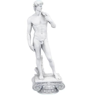 Imagem de Estátua Escultura Davi Michelangelo David Imagem (Cor Mármore)