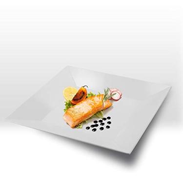 Imagem de Prato Quadrado 29cm - Branco - Melamina - KrystalON