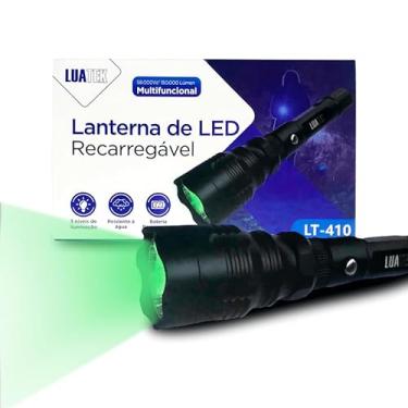 Imagem de Lanterna Tática Led Cree Recárregavel -Luz Verde Foco Redondo Com Suporte Cor da lanterna Preto em Alumínio para Caça e Pesca e Aventura Premium