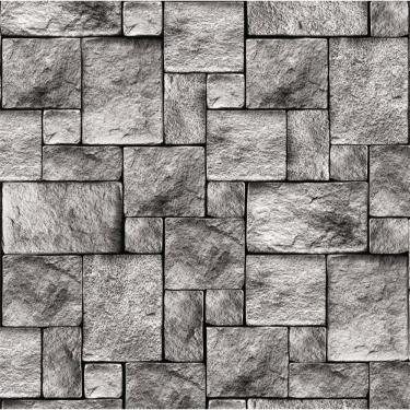 Imagem de Papel de Parede Adesivo Pedra Lavável Cozinha 3 metros