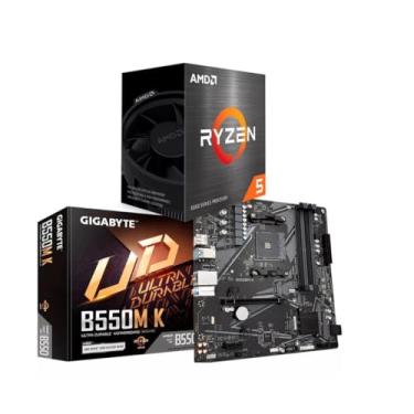 Imagem de KIT PROCESSADOR AMD RYZEN 5 5600GT + PLACA MÃE GIGABYTE B550M K DDR4