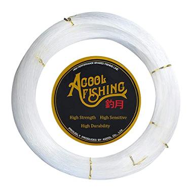 Imagem de Linha de pesca de monofilamento AGOOL 547 jardas – Linha de pesca de nylon transparente super forte resistente à abrasão de baixa memória mono linhas de pesca arbalete para água doce de água salgada 3,5 kg – 396 lbs, Clear, 0.9mm - 105.7lbs