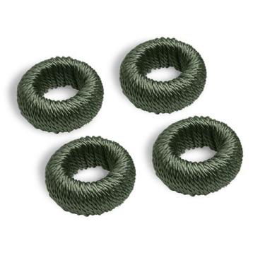 Imagem de Kit Conjunto 4 Argolas p/ Guardanapo Pergola VERDE - BRINOX